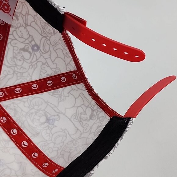 Nintendo Super Mario Snapback Adjustable Hat Cap Red White OS Fits Most - Picture 12 of 16